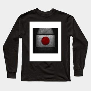 Japanese Flag Stone Texture Long Sleeve T-Shirt